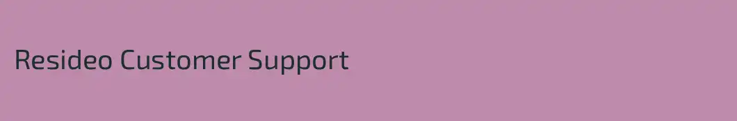 Resideo Customer Support
